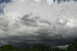 Panorama des Gewitters aus zwei Weitwinkel-Hochformatbildern