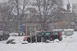 Starker Schneefall in Mnchen am 26.01.2011