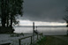 Am Starnberger See bei Tutzing ebenfalls eine tiefbasige und turbulente Wolkenbank